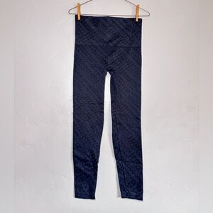 Spanx Look At Me Now Shaping Seamless Leggings High Rise Blue Size L